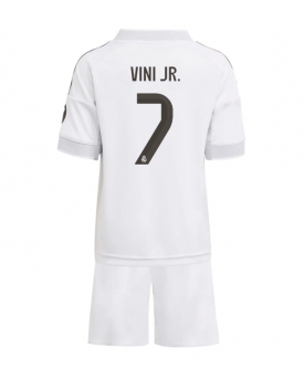Billige Fotballdrakt Real Madrid Vinicius Junior #7 Replika Hjemmedraktsett Barn 2025-26 Kortermet (med bukser)